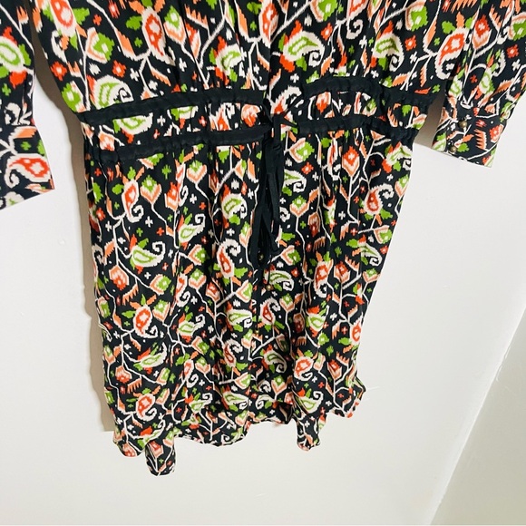 NWT Veronica Beard Venice Silk Mini Dress Pixel Paisley Boho Y2K Chic Retro - Picture 7 of 9